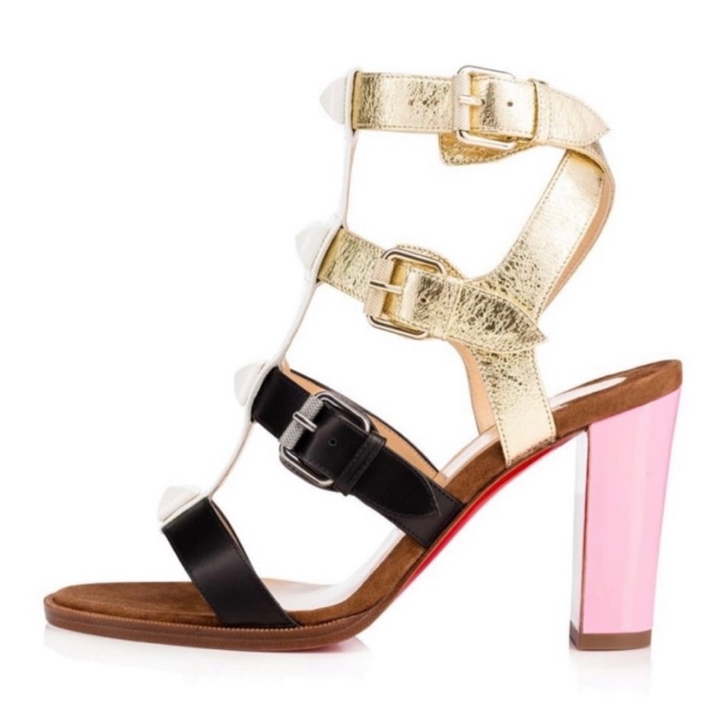 Christian Louboutin Rocknbuckle Caged 85mm sandal heels